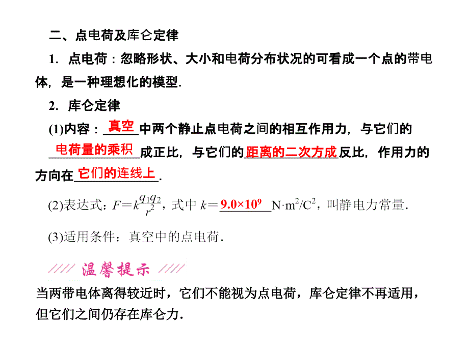 2013年高考物理总复习重点精品课件：电场力的性质(人教版)_第4页