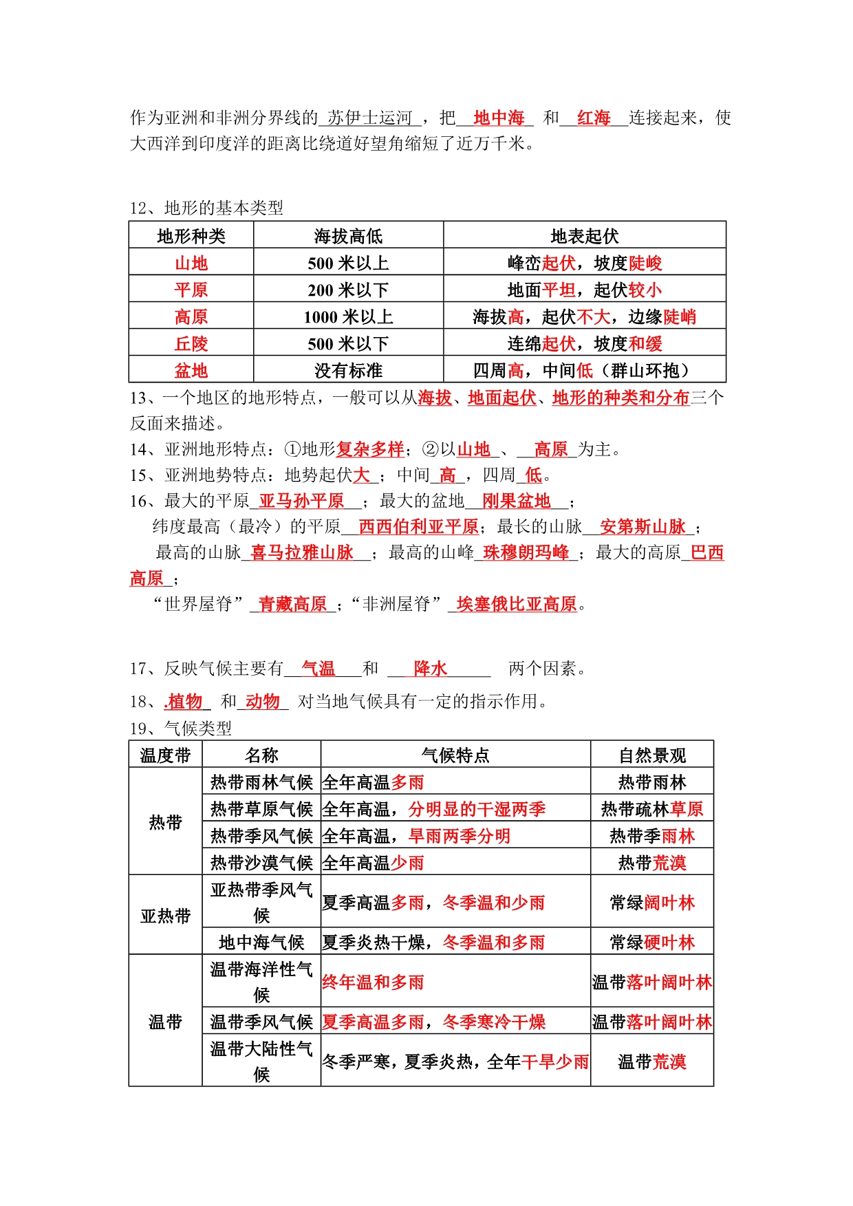 七年级历史与社会上册期中复习_第5页