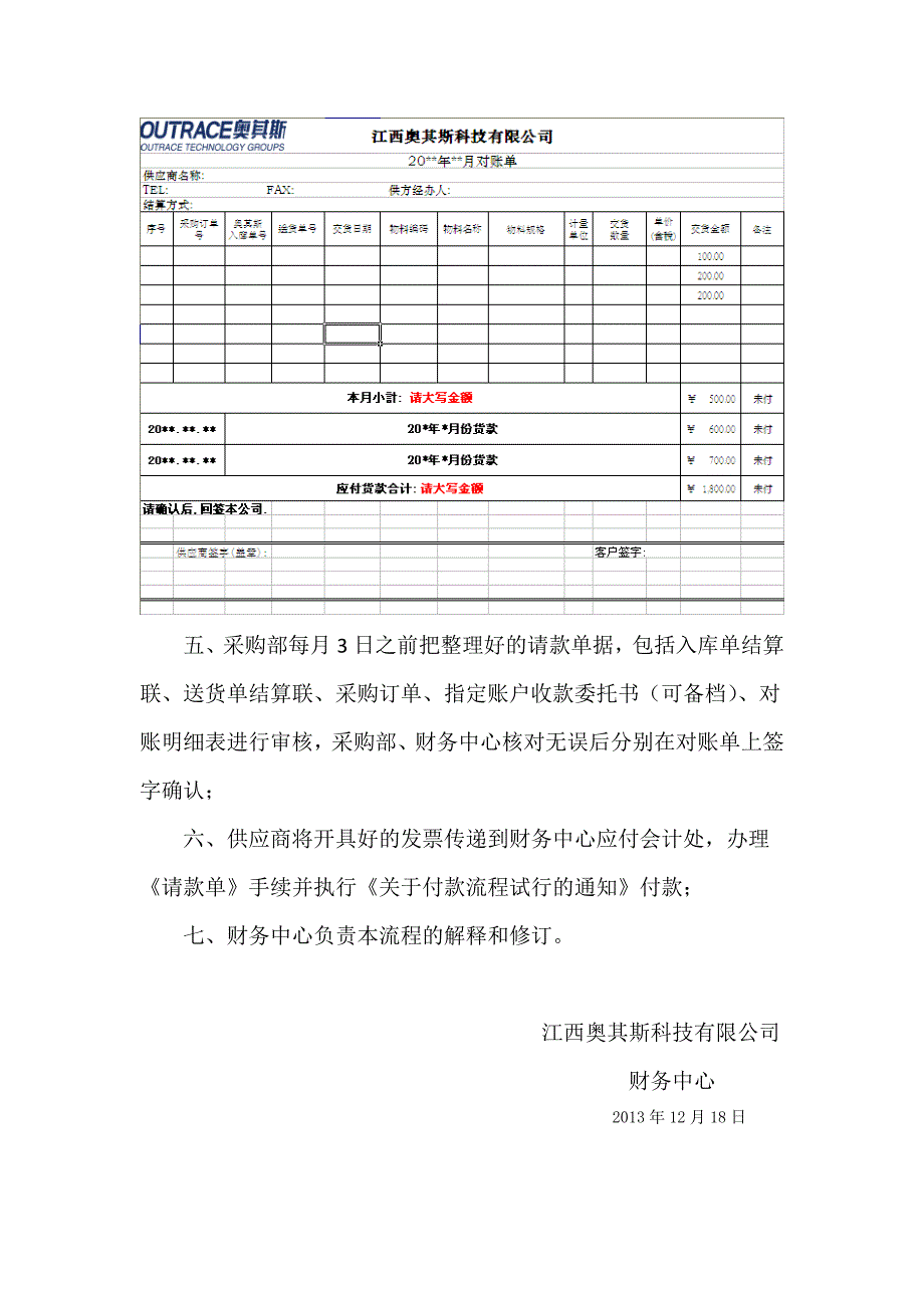 关于供应商送货入库、对账业务流程_第2页