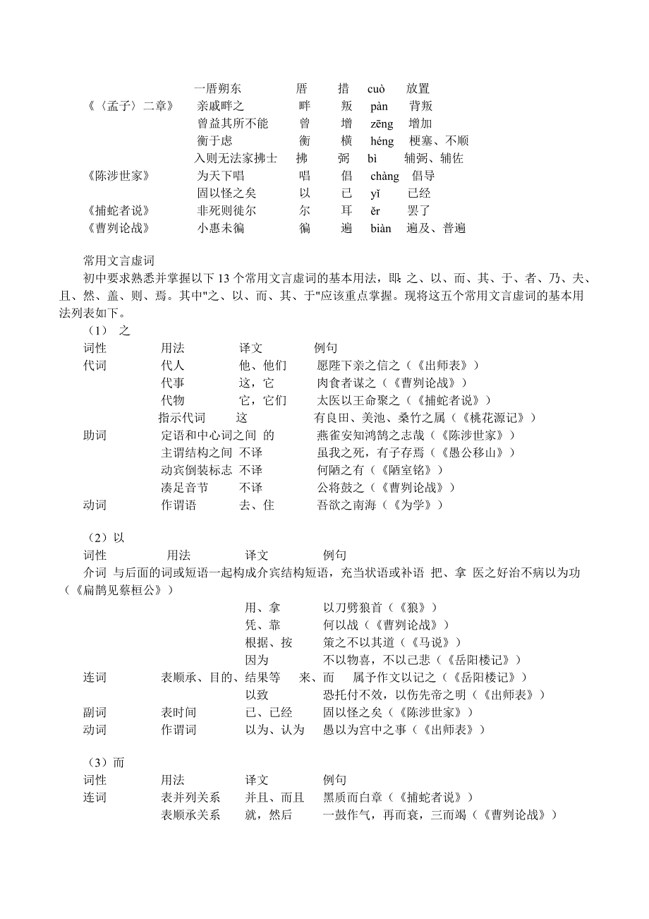 中考冲刺——文言文阅读_第4页