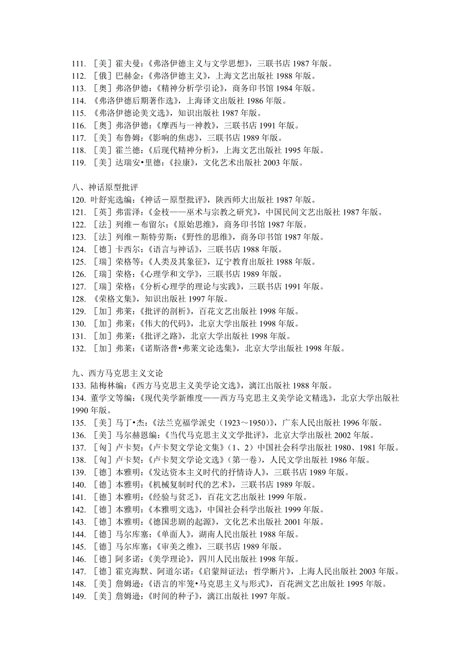 现代西方文论必读书目——陕西师范大学赵老师_第4页