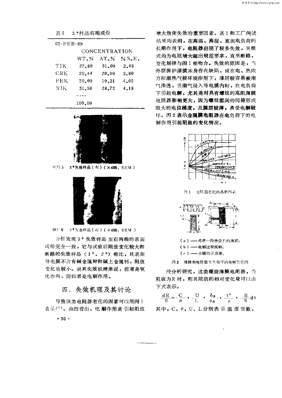 金属膜电阻器常见失效模式的机理分析_第4页