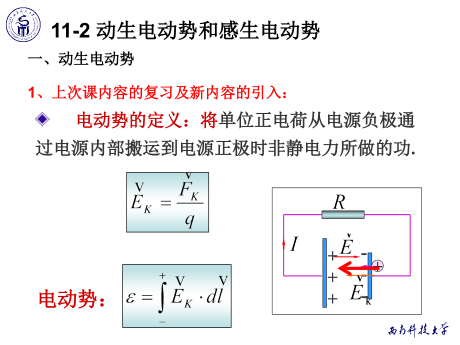 11-2 动生电动势和感生电动势_第1页