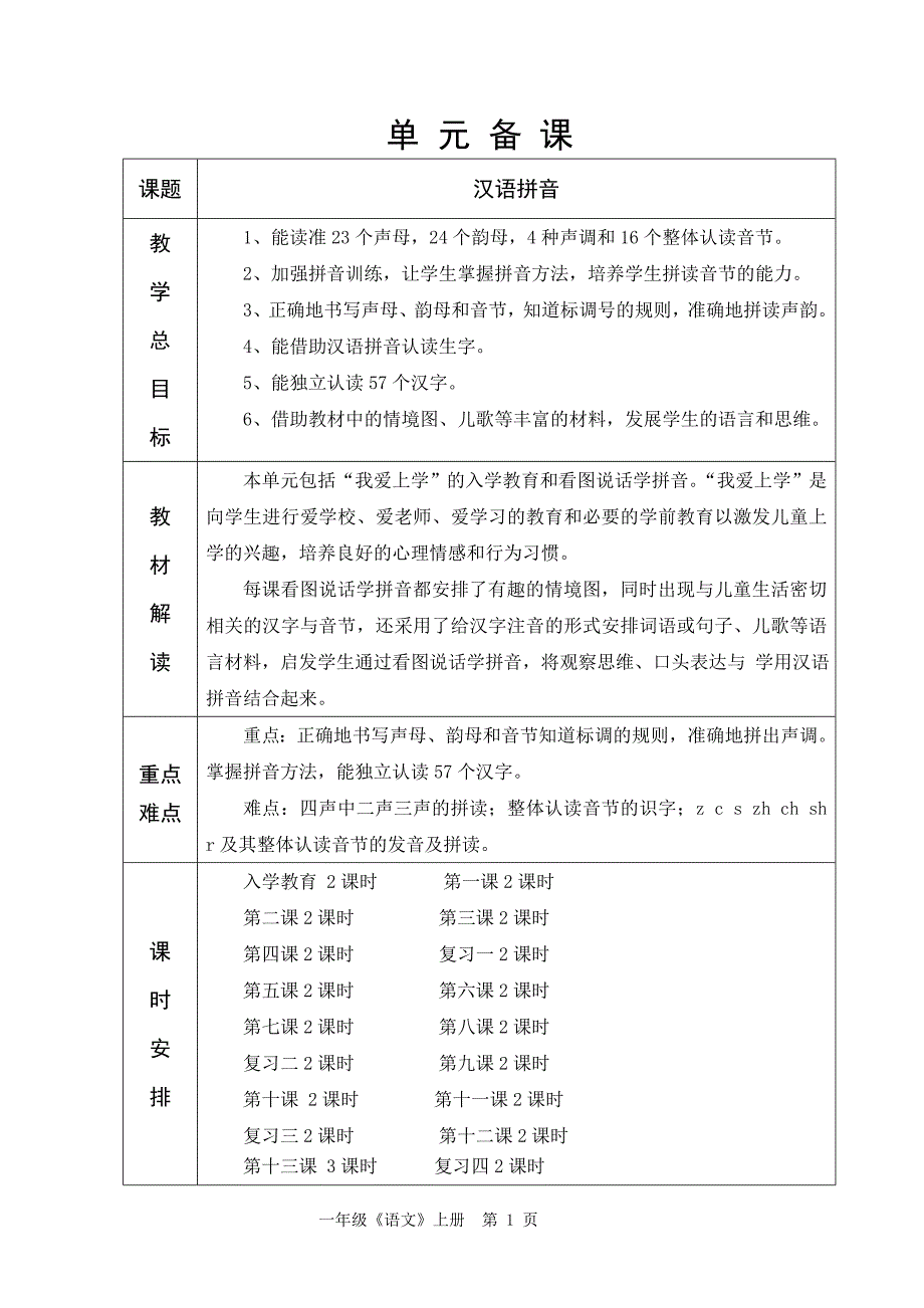 人教版六年制一年级语文汉语拼音教学设计1-75_第1页