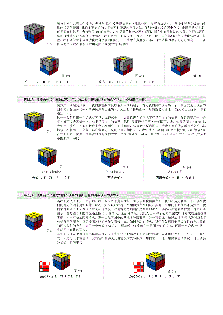 魔方解法大全(超简单超全带图片)_第2页