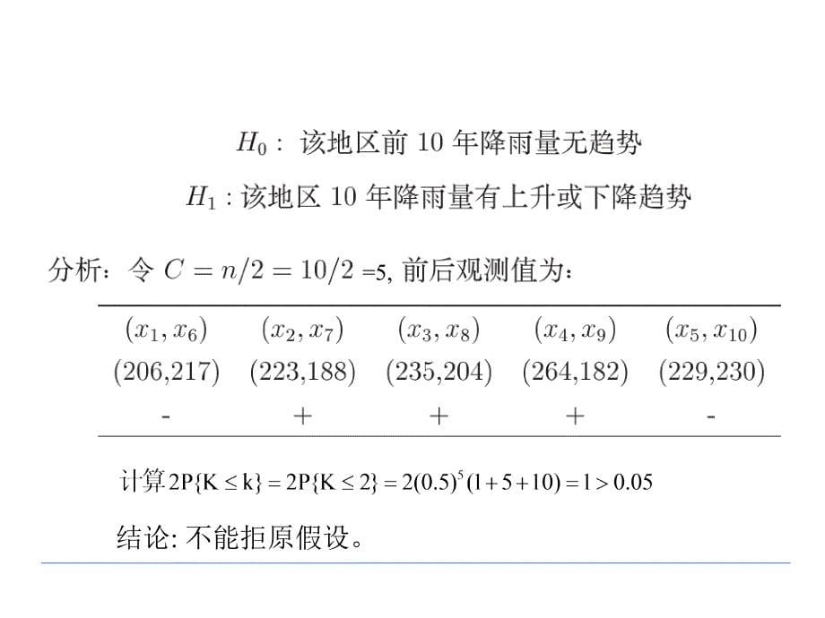 非参数统计 趋势存在性检验_第5页