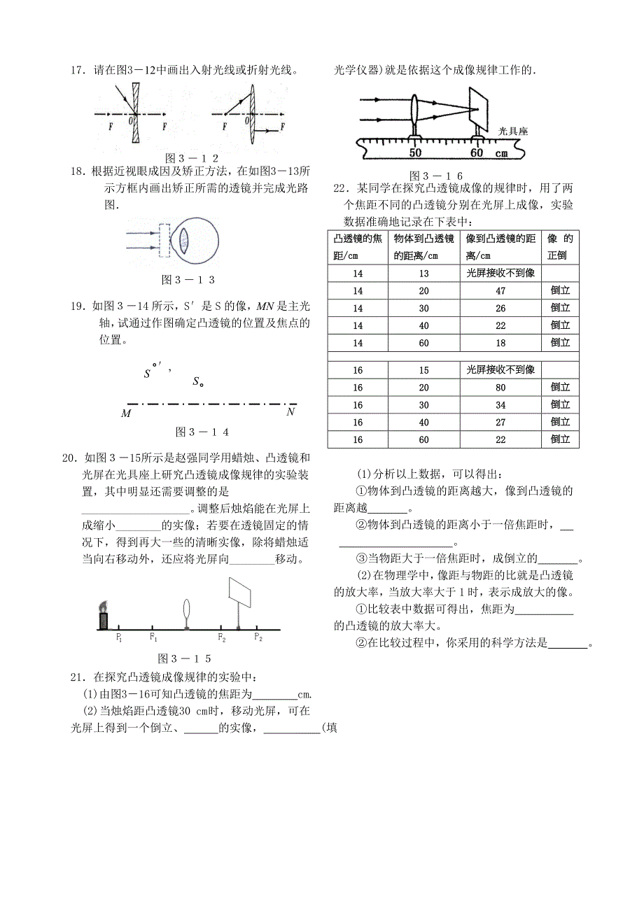 第三章透镜及其应用复习指导_第4页