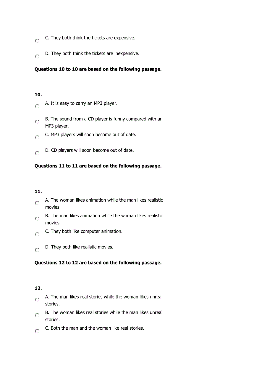 新视野英语2上级期末听力题_第4页