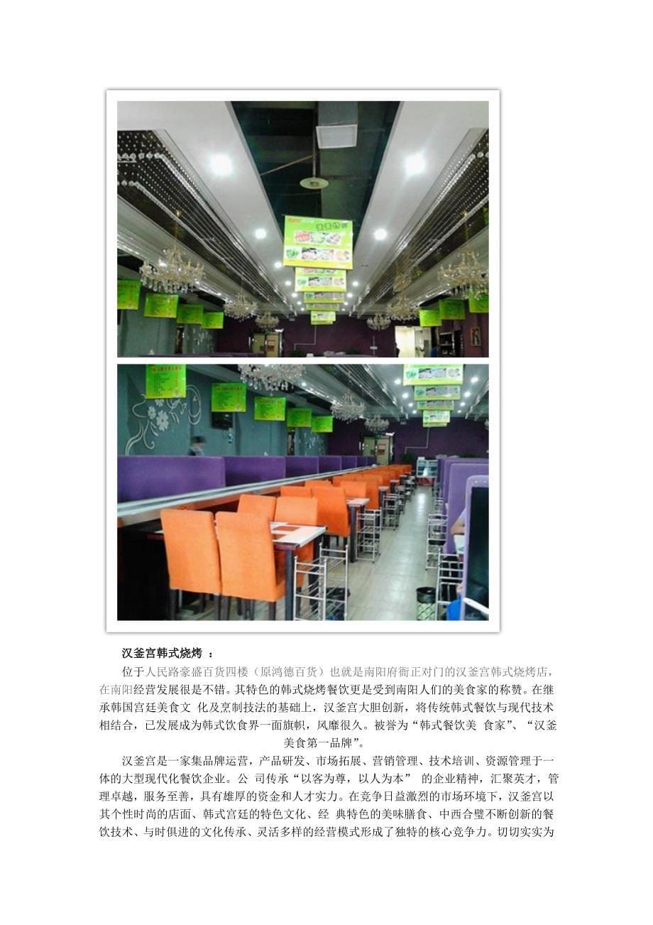 对南阳市餐饮空间的调研报告_第5页