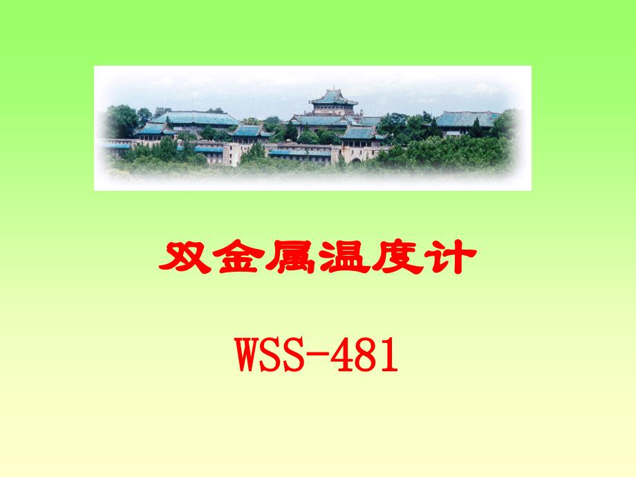 WSS-481万向型双金属温度计解说_第1页