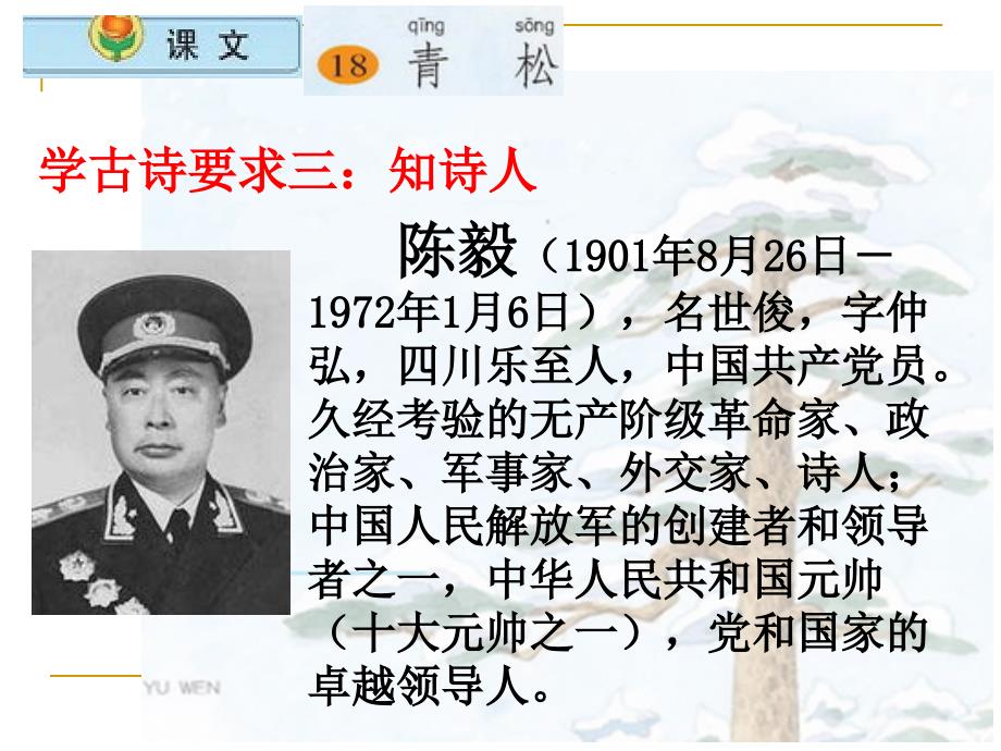 小学语文二年级上册《青松》课件(苏教版国标本)_第3页