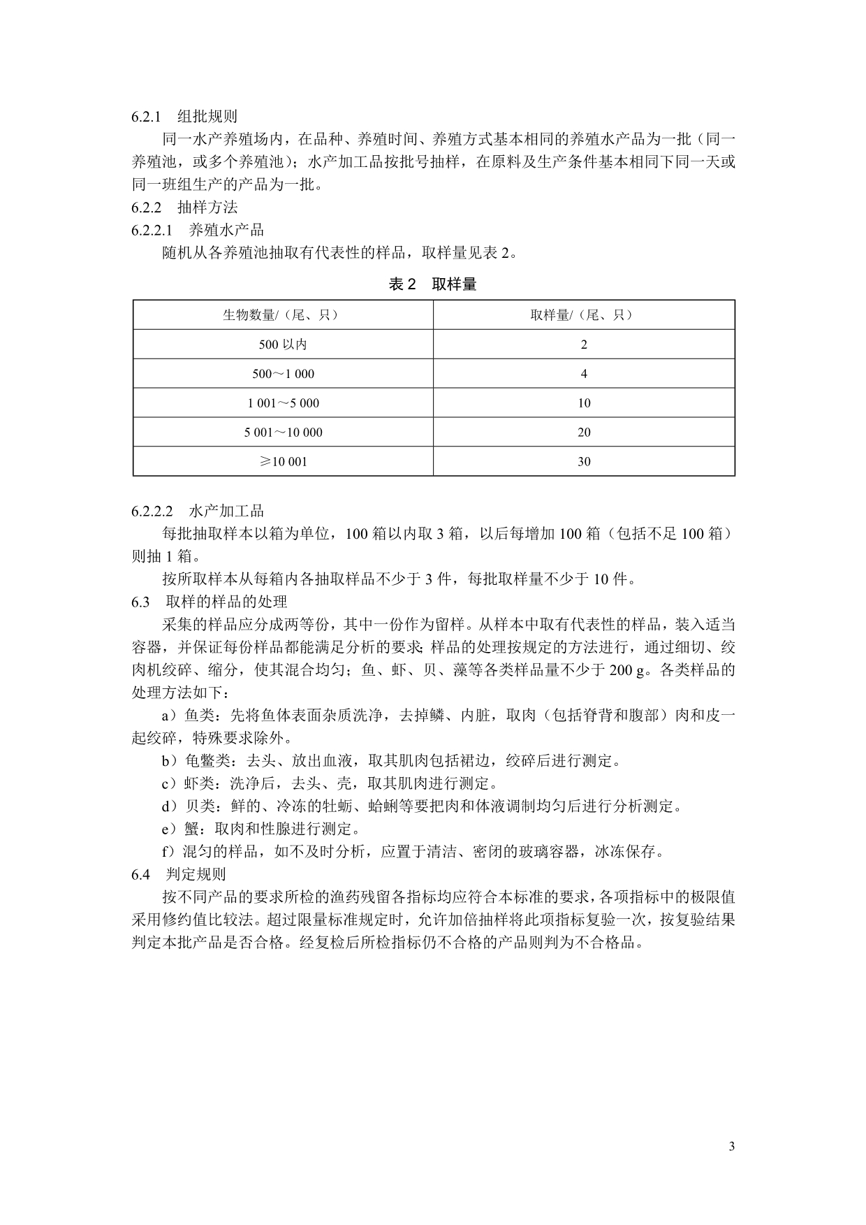 无公害食品水产品中渔药残留限量_第3页