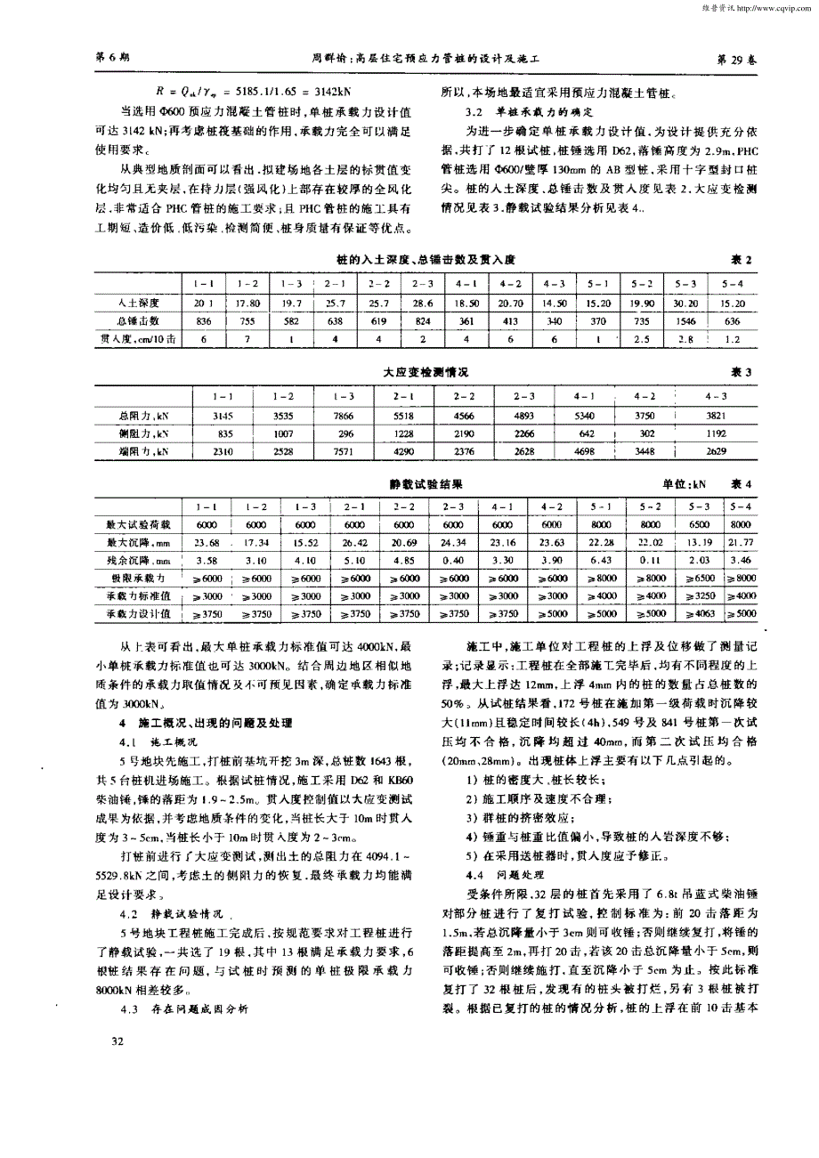 高层住宅预应力管桩的设计及施工_第2页