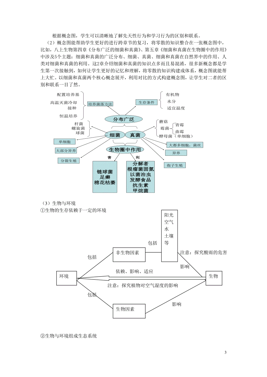 初中生物复习课中概念图的建构和应用_第3页