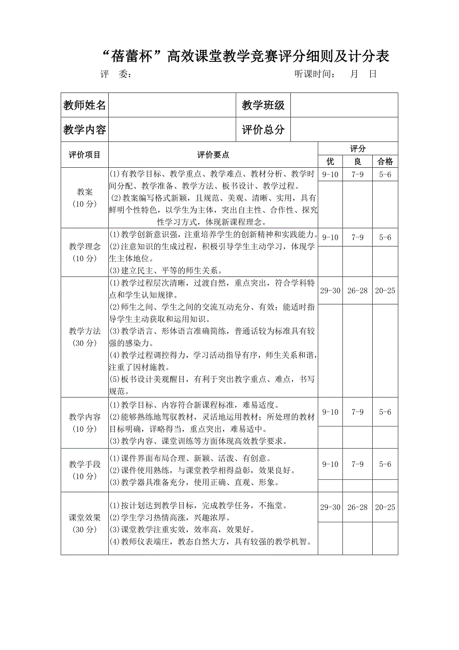 “蓓蕾杯”教学竞赛活动方案_第3页