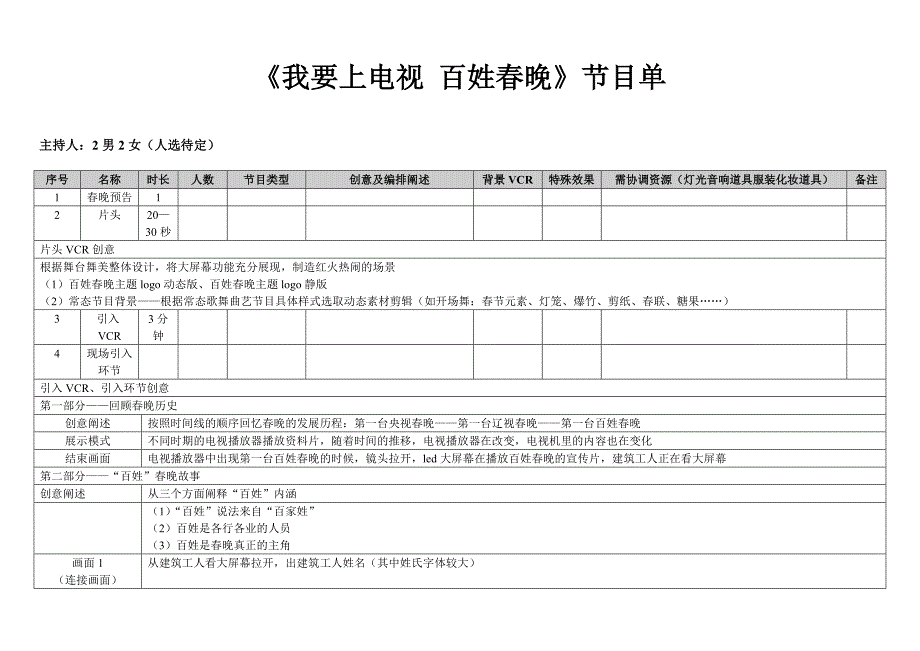 我要上电视百姓春晚节目单_第1页