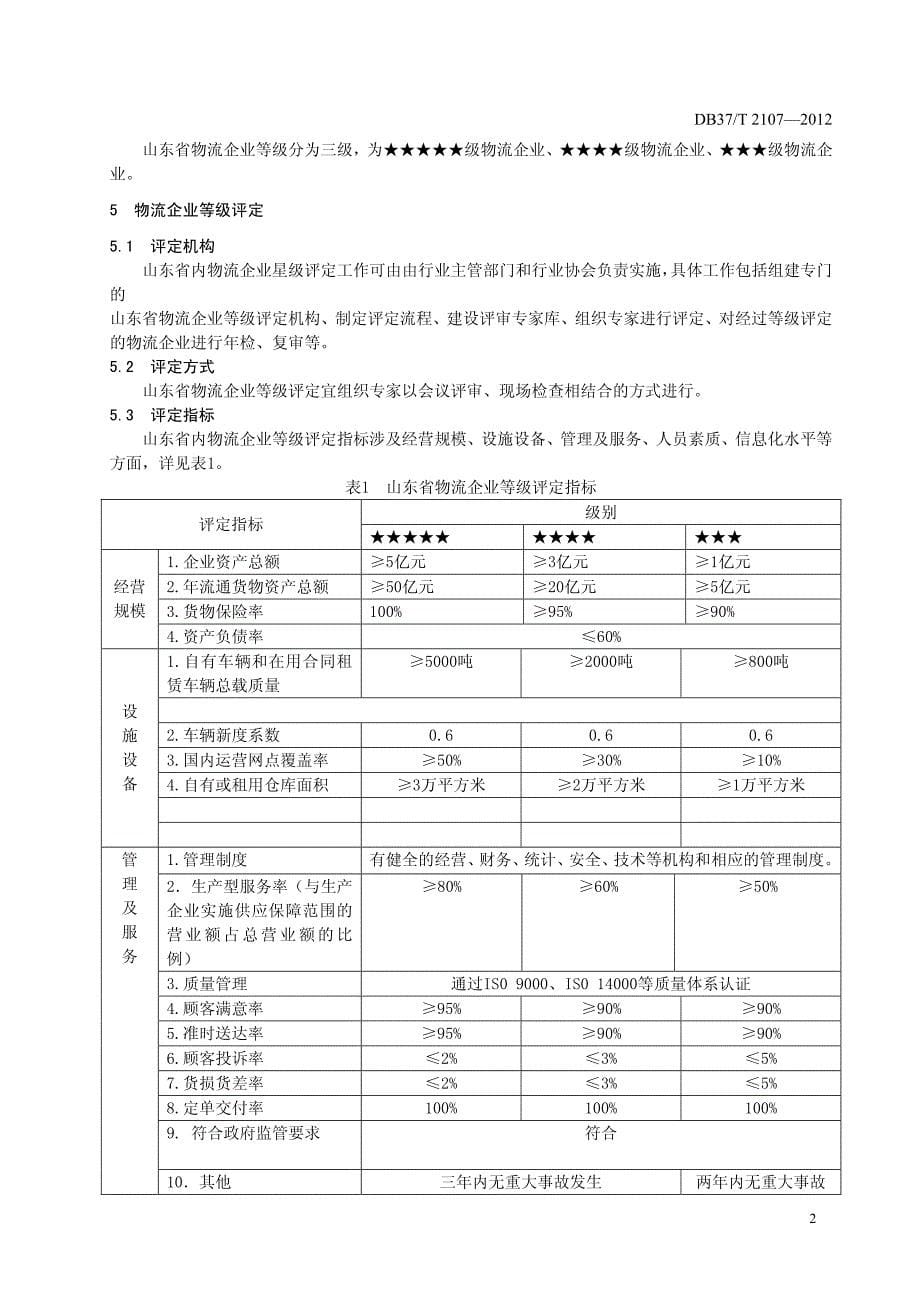 山东物流企业星级划分和评定_第5页