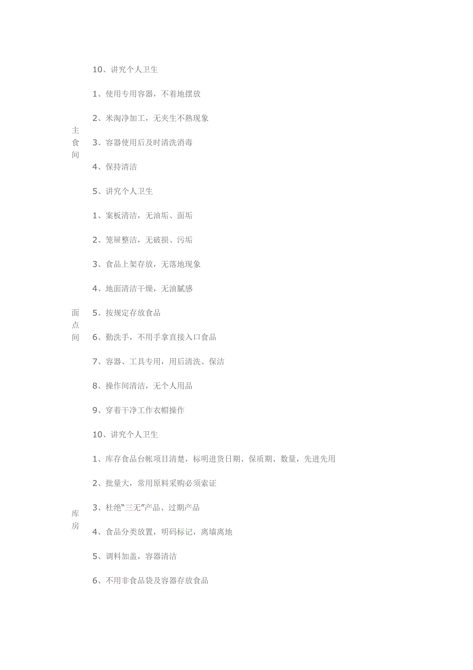 学校食堂管理常规要求_第4页