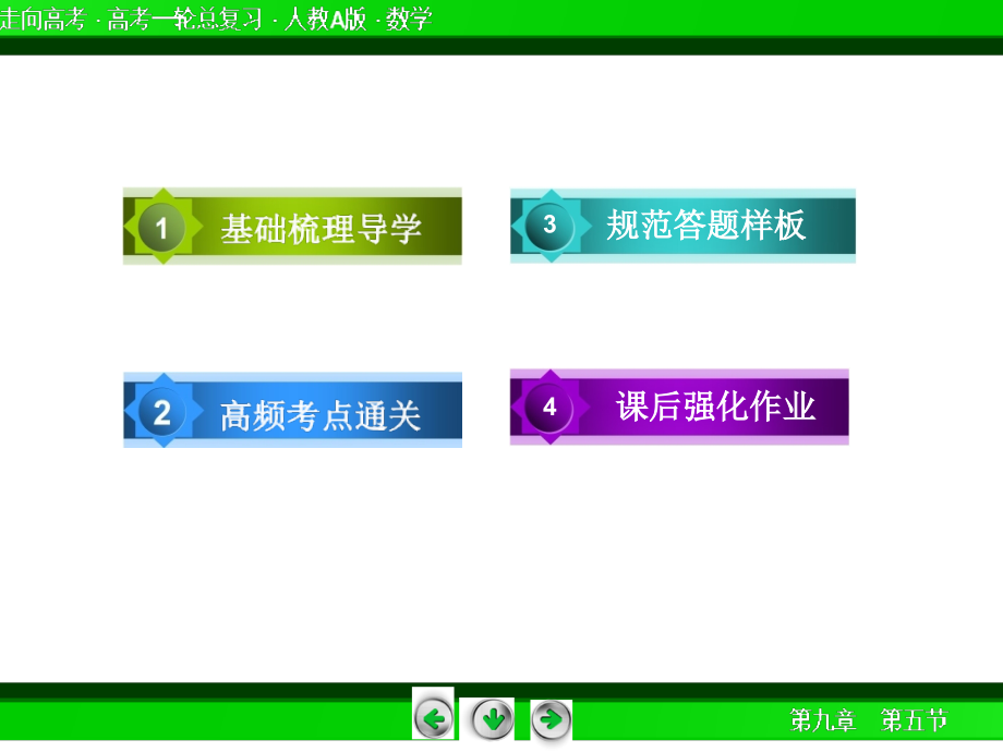 高考一轮总复习人教A版数学9-5_第4页