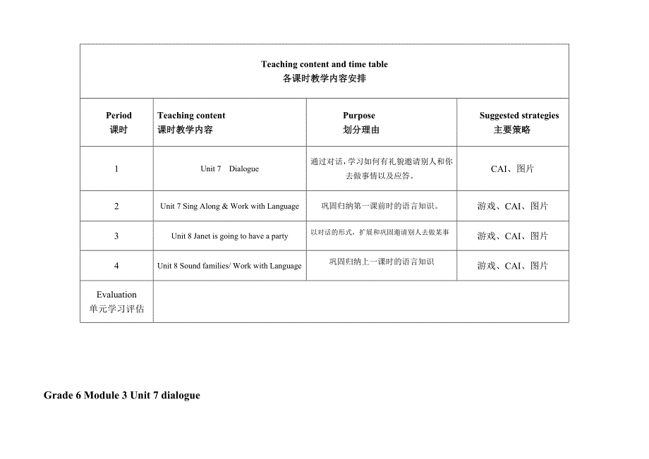 小学英语第7册Module3四个课时区域集备设计收集_第2页