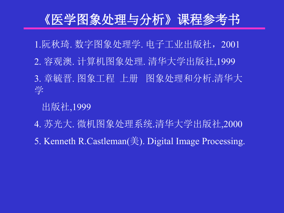 第一章 《医学图像处理与分析》绪论_第1页