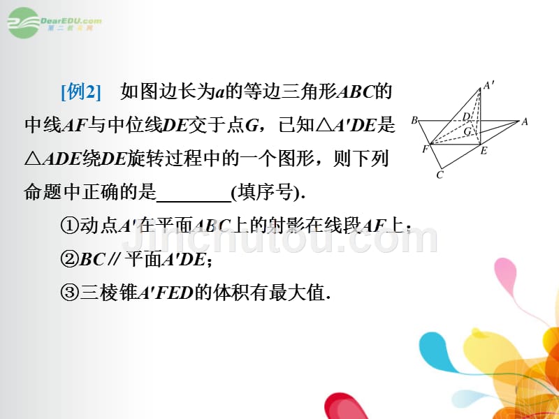 【创新方案】2014届高三数学一轮复习 专家讲坛 破解高考中立体几何的三个难点问题课件 新人教A版_第4页