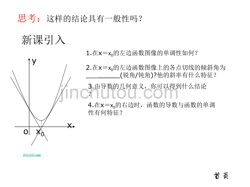 【数学】3.3.1《导数在研究函数中的应用-单调性》课件(新人教A版选修1-1)2_第4页