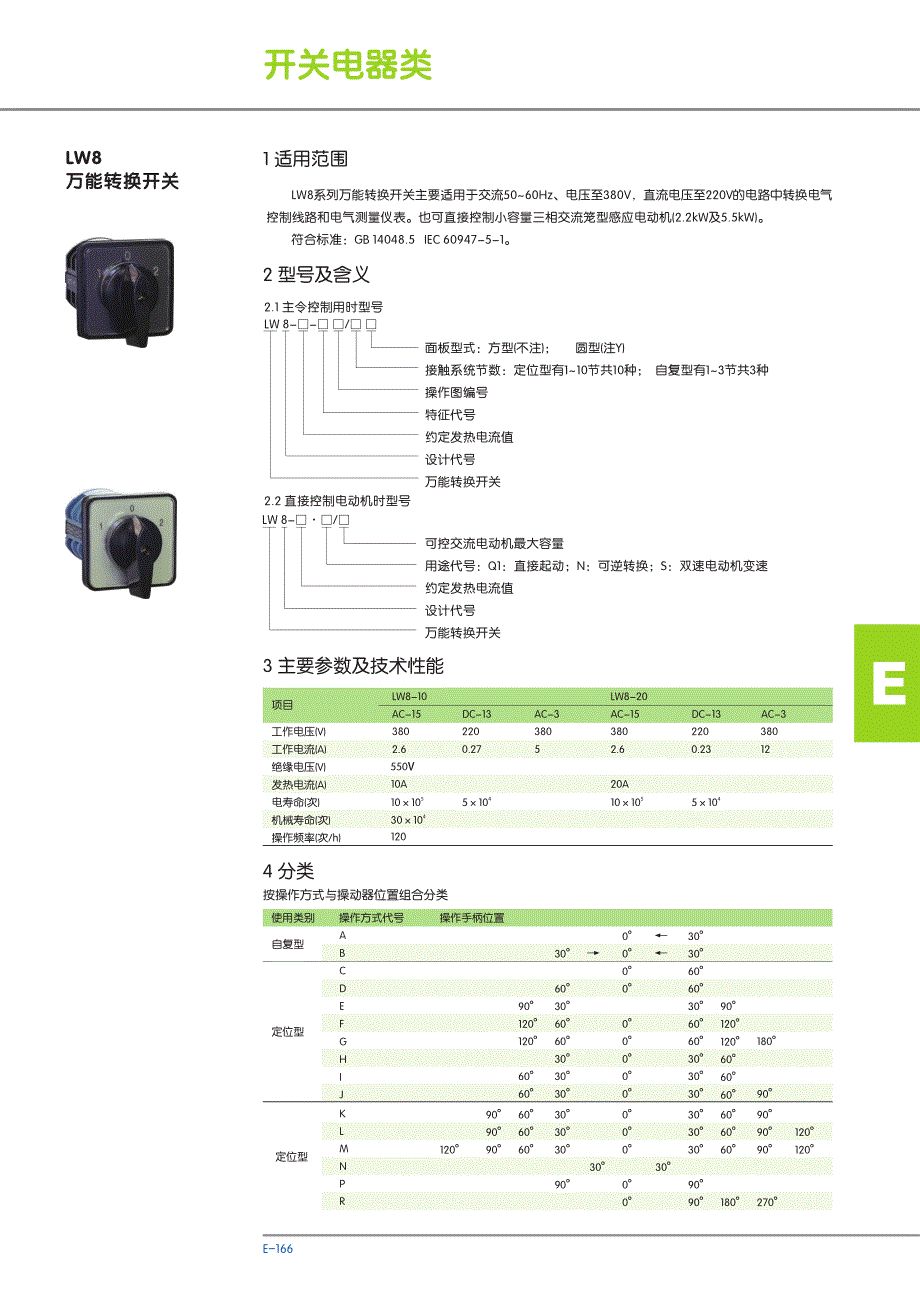 LW8系列万能转换开关_第1页