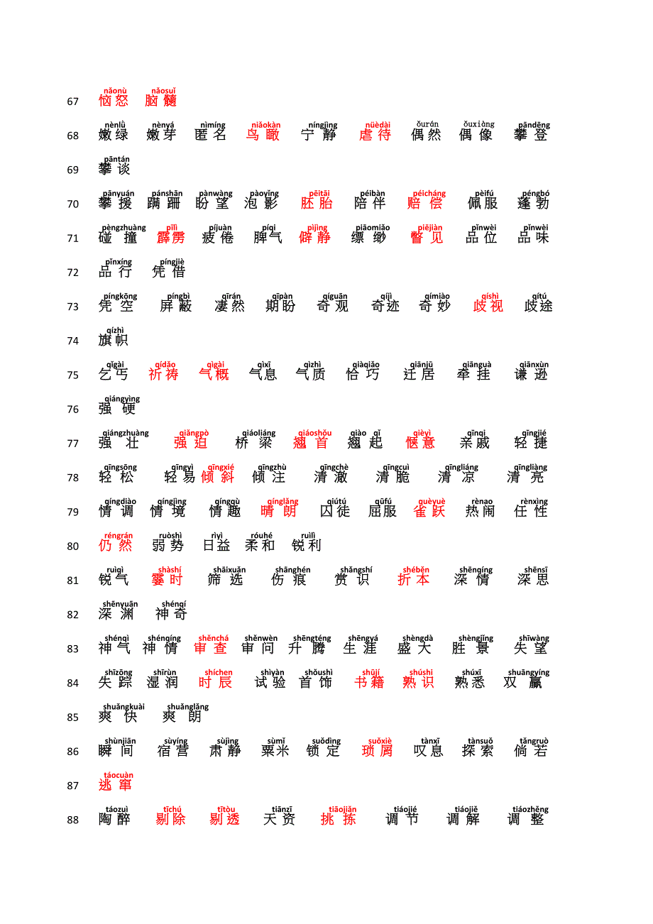 2011词语表定稿(加拼音)_第4页