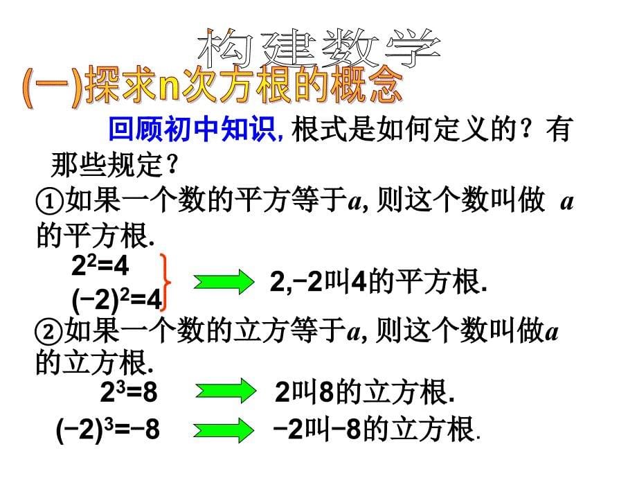 (新课标人教A版必修一)2.1.1《指数与指数幂的运算(一)》课件_第5页