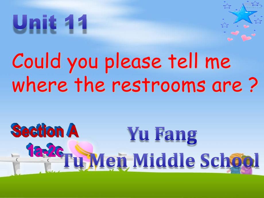 Go_for_it版九年级英语Unit_11_Could_you_please_tell_me_where_the_restrooms_are精品课件_第1页