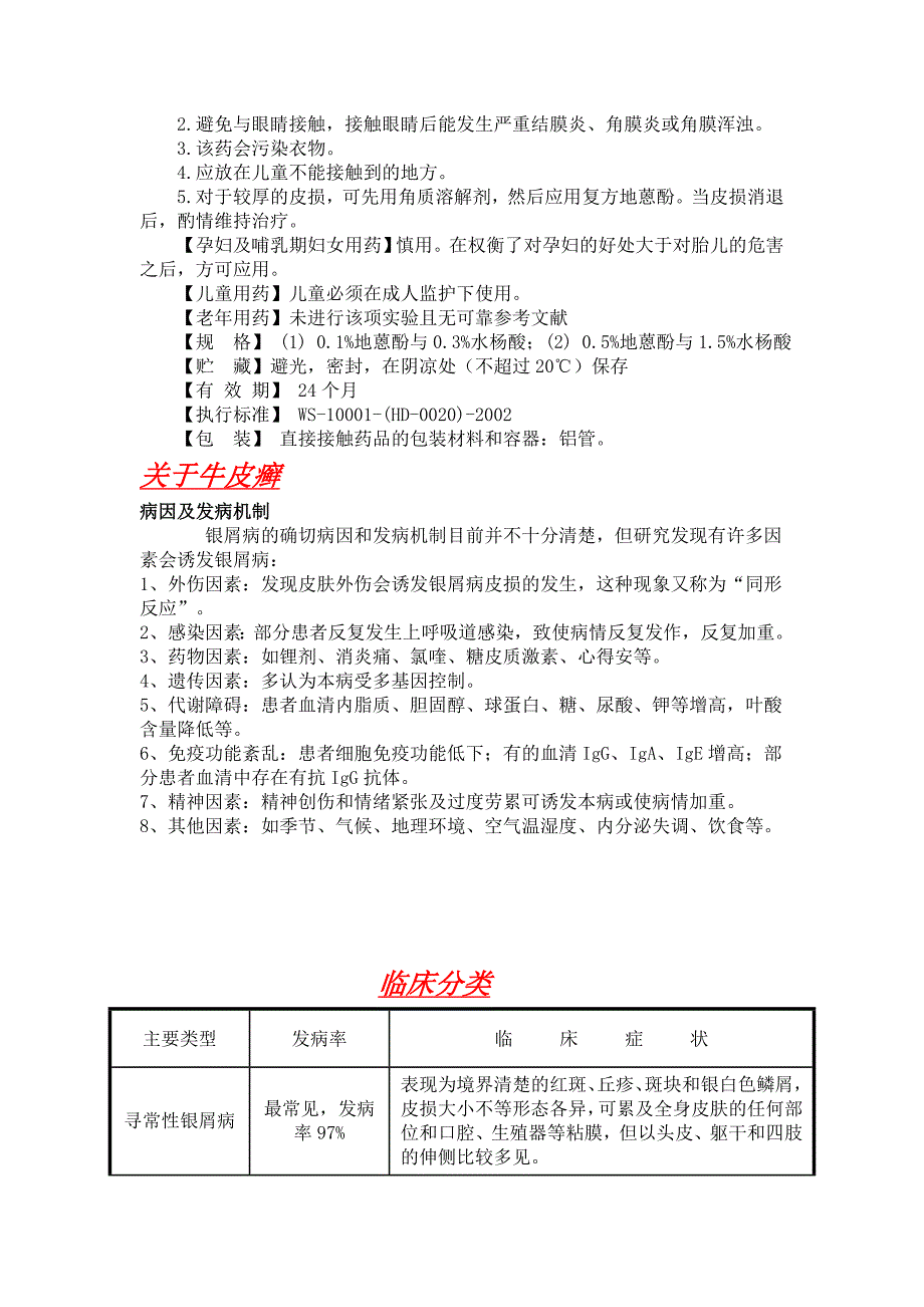 复方地蒽酚软膏(克显龙)蒽林软膏说明书副作用不良反应高低浓度的使用方法_第2页