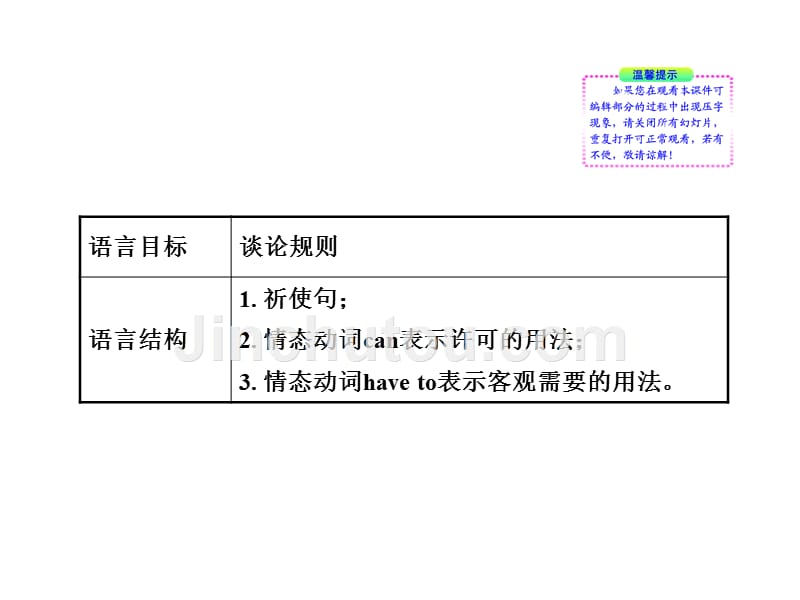 2012版初中英语新课标金榜学案配套课件： Unit 12(人教版 七年级下)_第3页