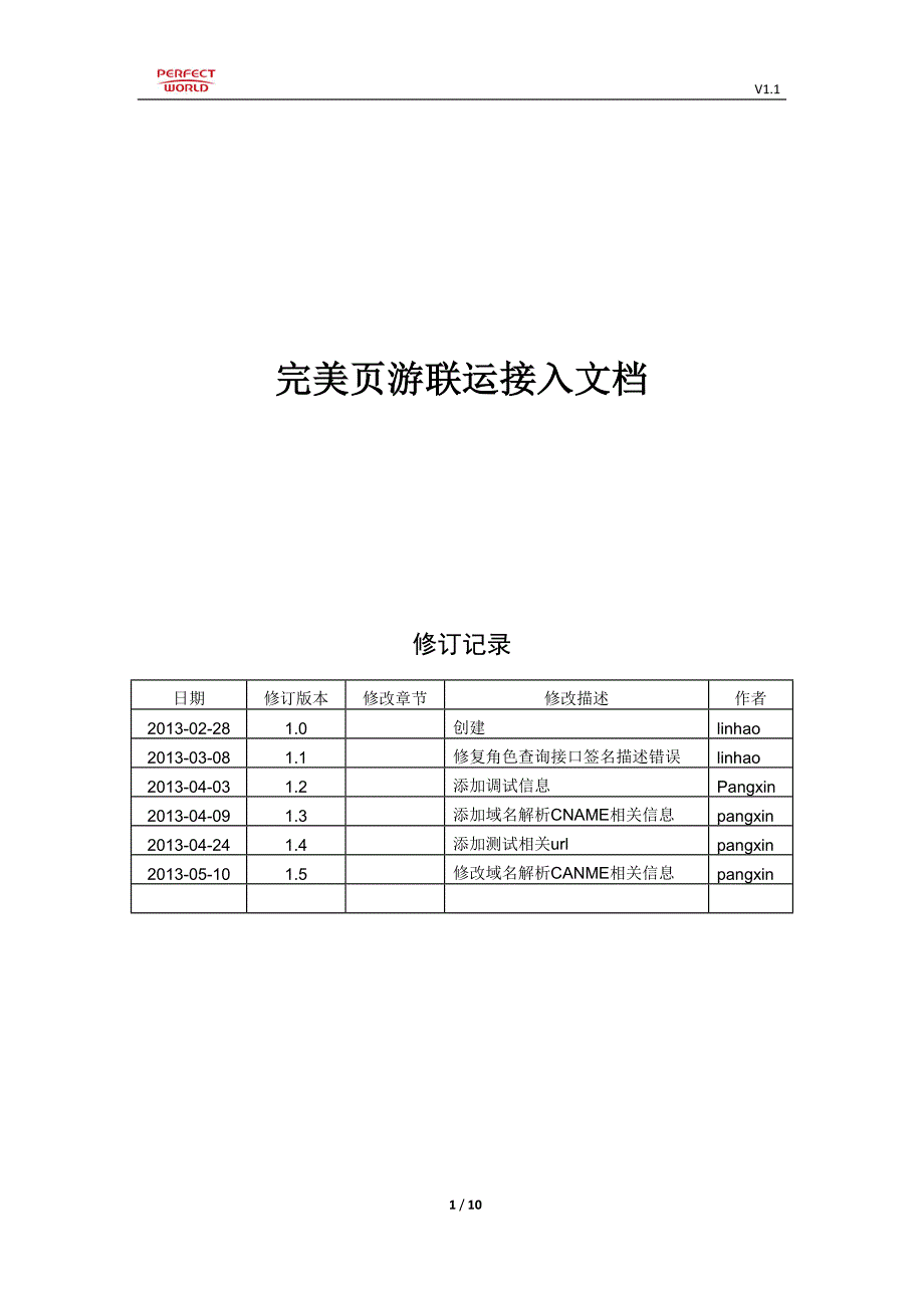 完美页游联运接入文档V1.5_第1页