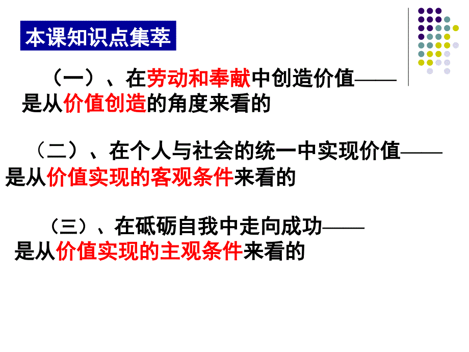 高中政治必修四：12.3人生价值的创造与实现_第3页