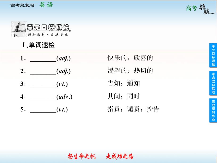 2013高考英语人教版总复习课件：5-4_第2页