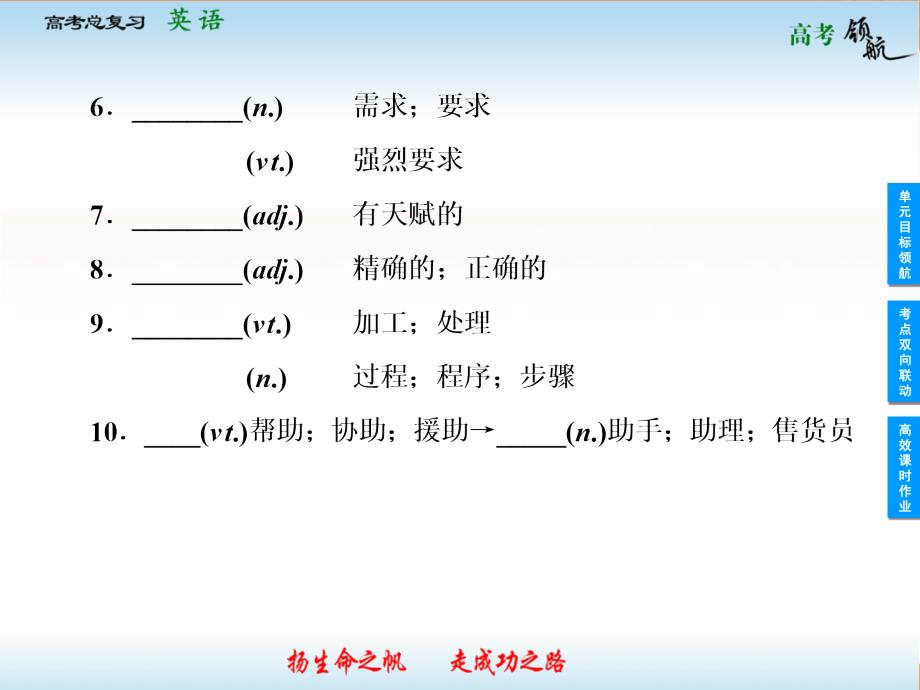 2013高考英语人教版总复习课件：5-4_第3页