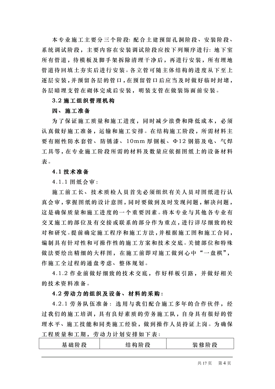 某住宅工程人防工程水暖施工组织设计p_第4页