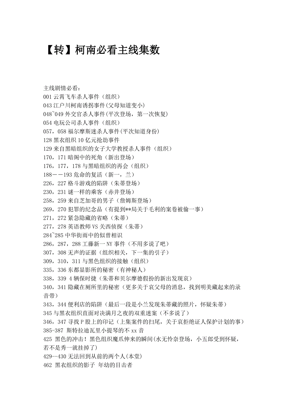 【转】柯南必看主线集数_第1页