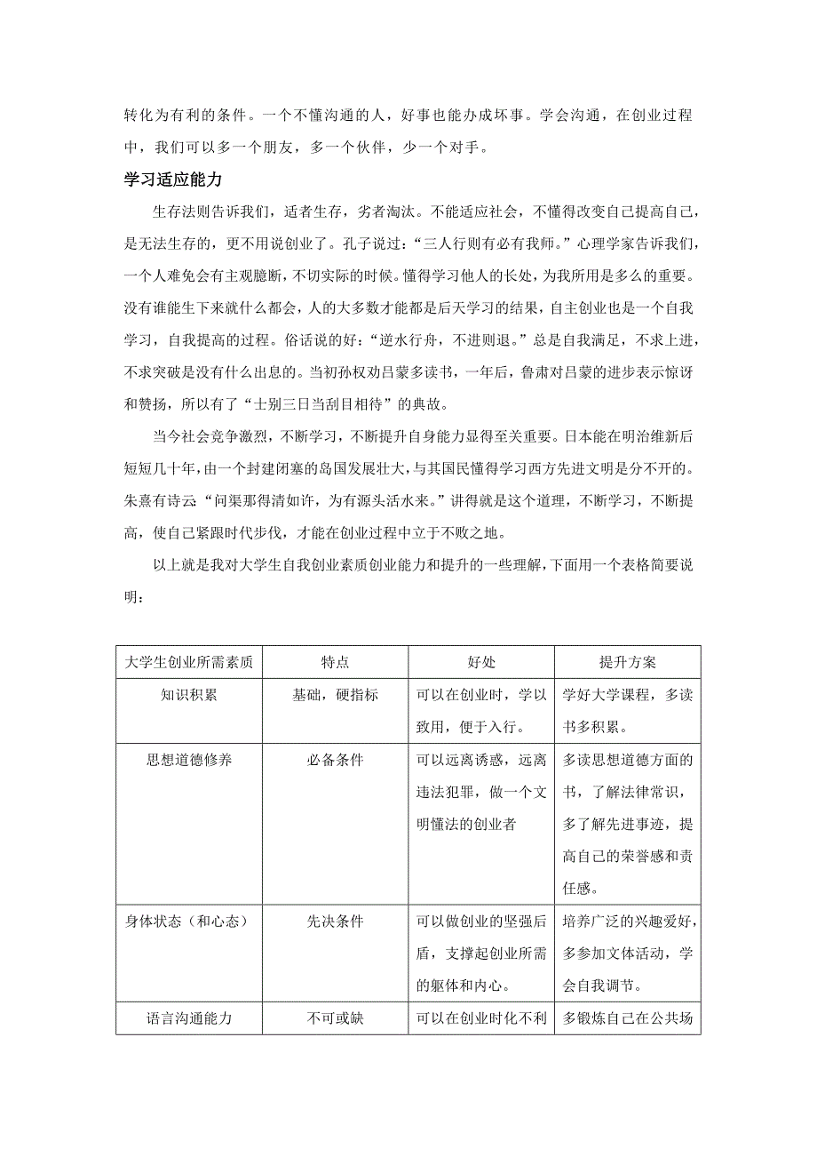 论自我创业素质创业能力提升及提升方案_第3页