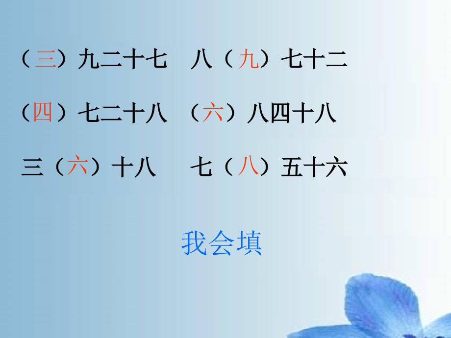 人教新课标数学二年级下册《用7、8、9的乘法口诀求商练习》PPT课件_204987_第3页