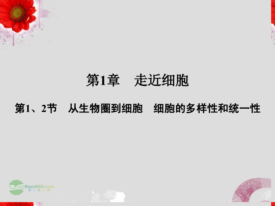 【金版新学案】2013高考生物总复习 1-1-1、2从生物圈到细胞 细胞的多样性和统一性配套课件 新人教版必修1_第2页