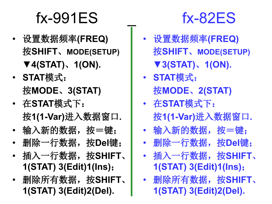 卡西欧计算器(统计计算)操作_第2页