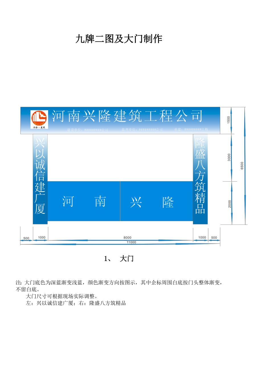 九牌二图及大门制作要求-新_第1页