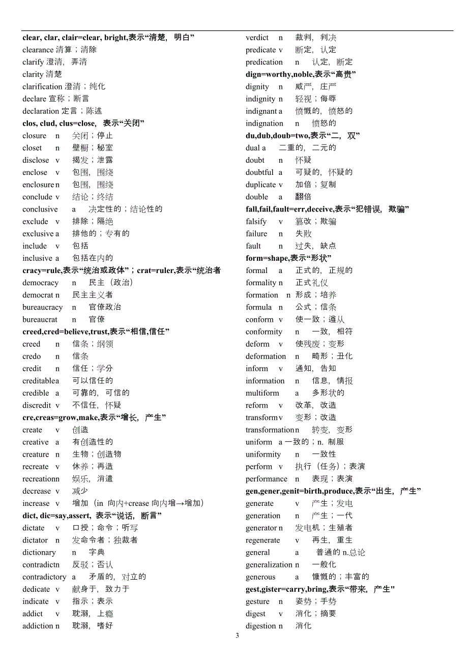 高中单词根词缀记忆_第3页