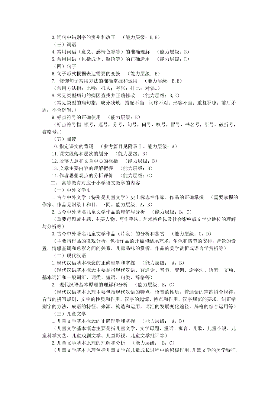 浙江省中小学教师录用考试小学语文说明_第2页