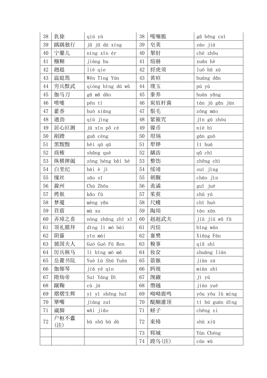 《中国汉字听写大会》词汇表_第4页