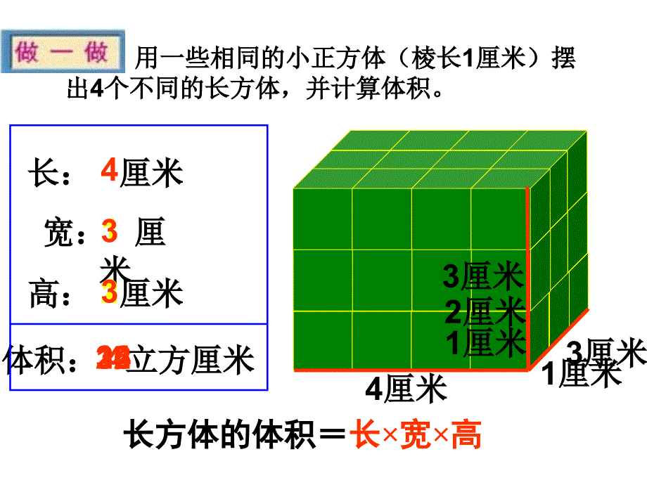 北师大版数学五年级下册《长方体和正方体的体积》PPT课件_第4页