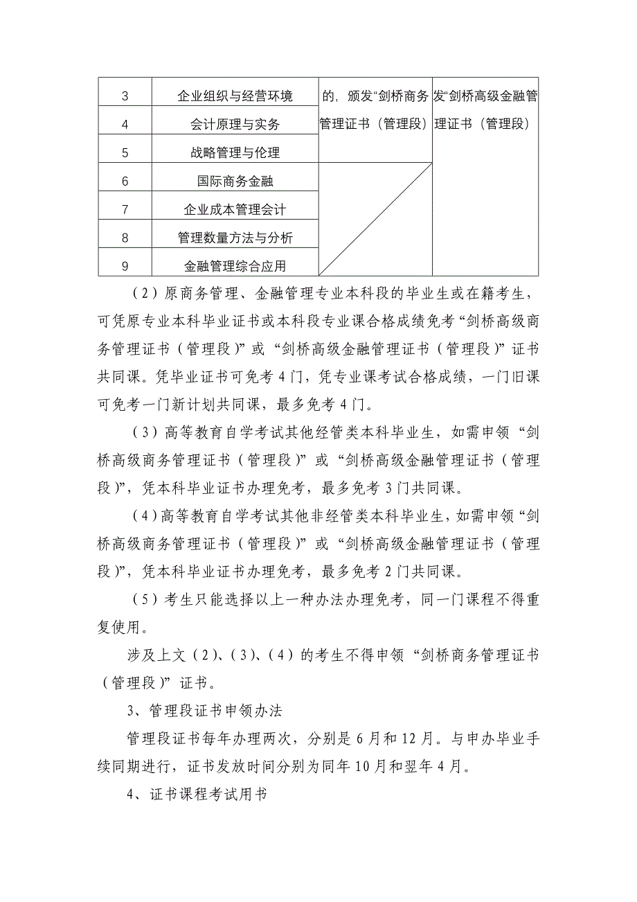 中英合作《商务管理》、《金融管理》专业合作课程考试有关事项说明_第3页