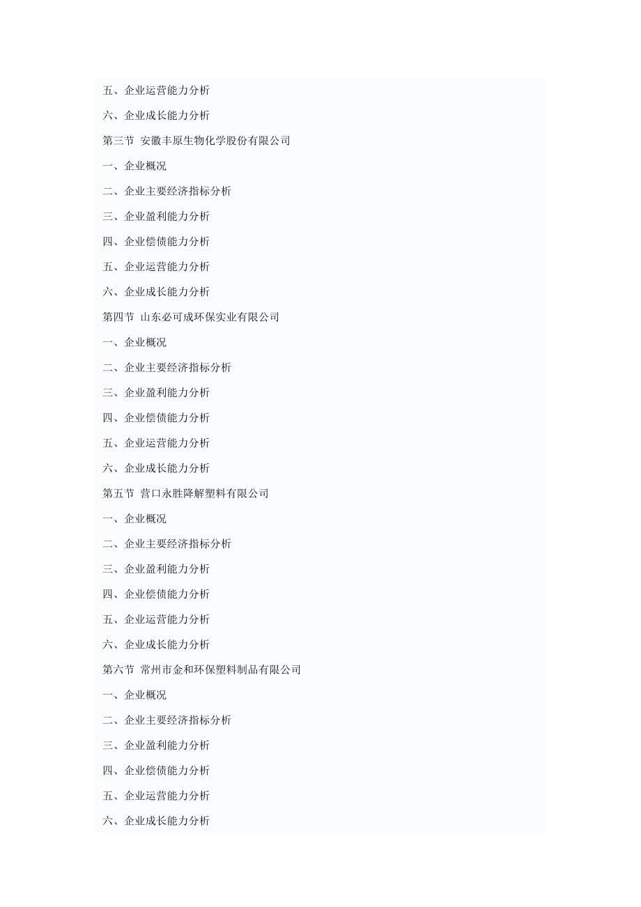 2011-2015年中国生态塑料产业调研与投资战略研究报告_第5页